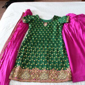 Green & Pink Salwar